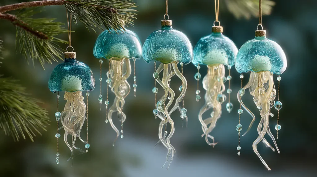 The Deep Sea Jellyfish with Trailing Tentacles