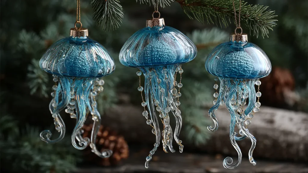 The Deep Sea Jellyfish with Trailing Tentacles