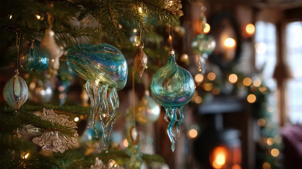 The Deep Sea Jellyfish with Trailing Tentacles