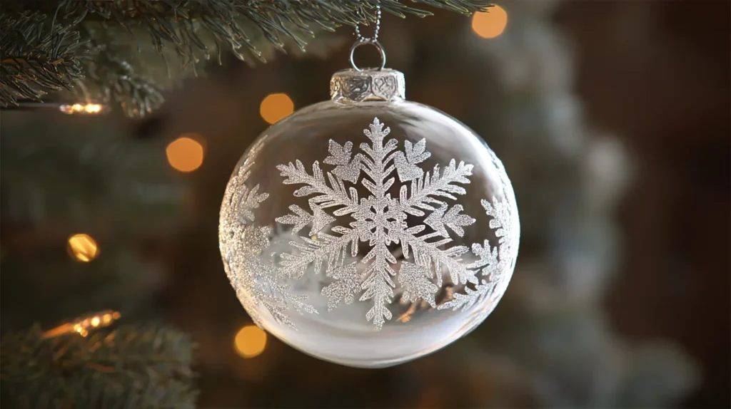 The Delicate Frost-Etched Snowflake