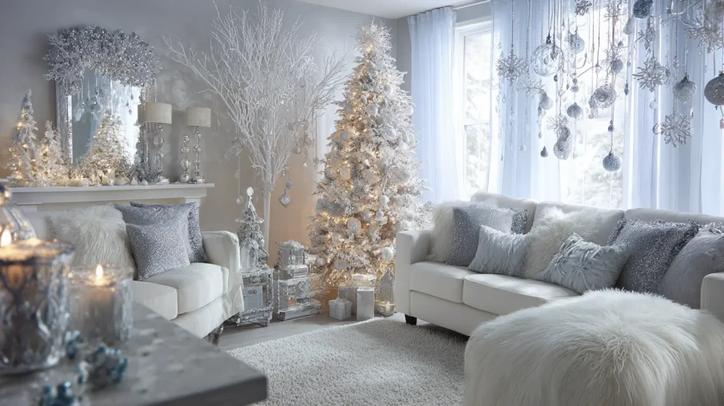 The Ethereal Winter Wonderland (White & Silver)