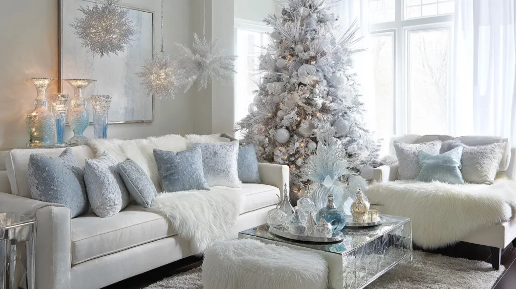 The Ethereal Winter Wonderland (White & Silver)