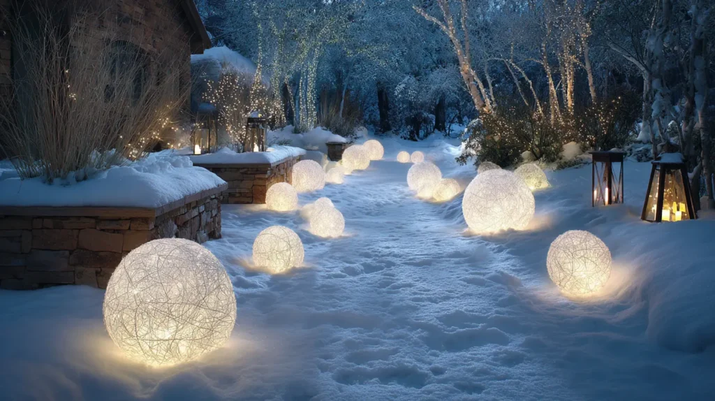 The Glowing Garden Pathway & Orb Lights