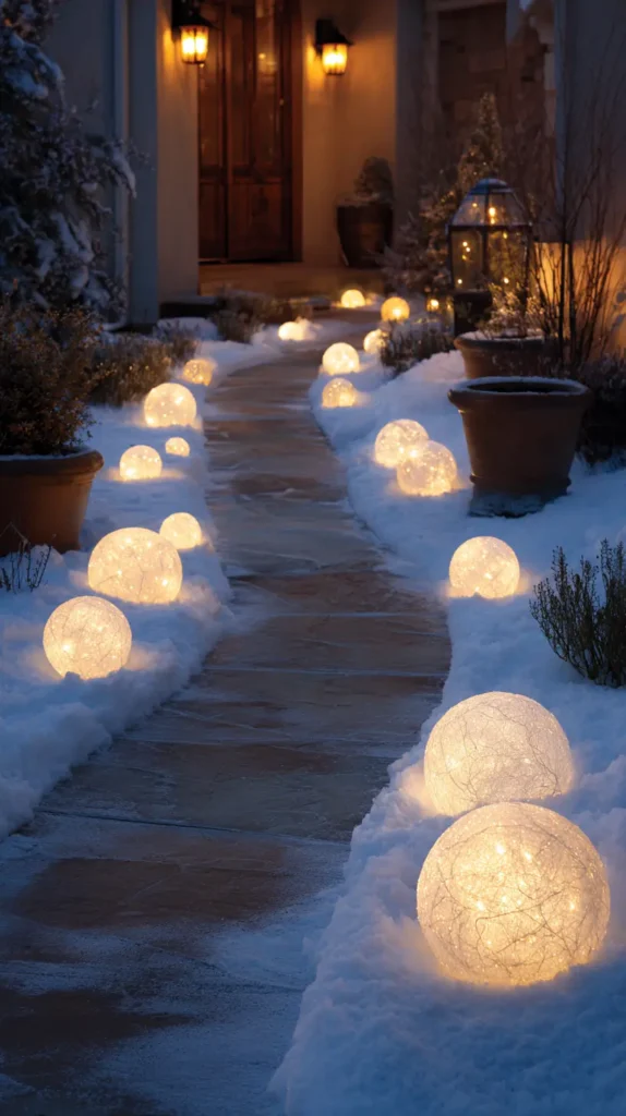 The Glowing Garden Pathway & Orb Lights