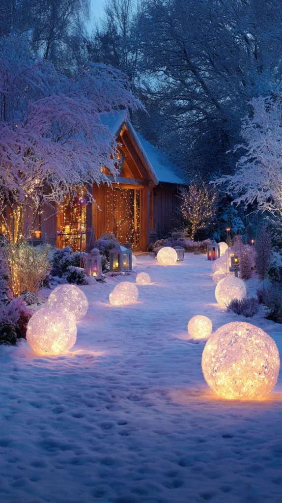 The Glowing Garden Pathway & Orb Lights