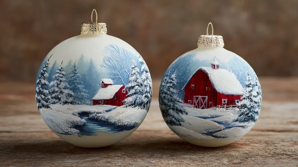 The Hand-Painted Winter Landscape Globe
