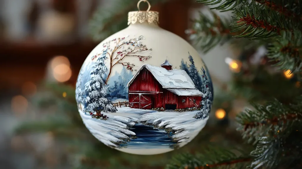 The Hand-Painted Winter Landscape Globe