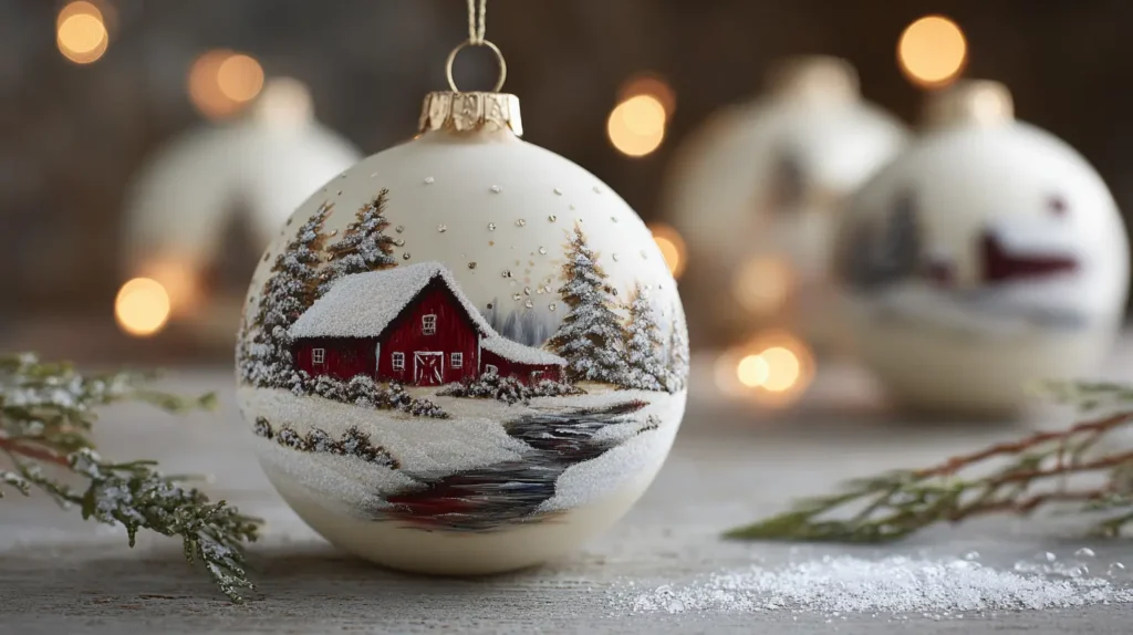 The Hand-Painted Winter Landscape Globe