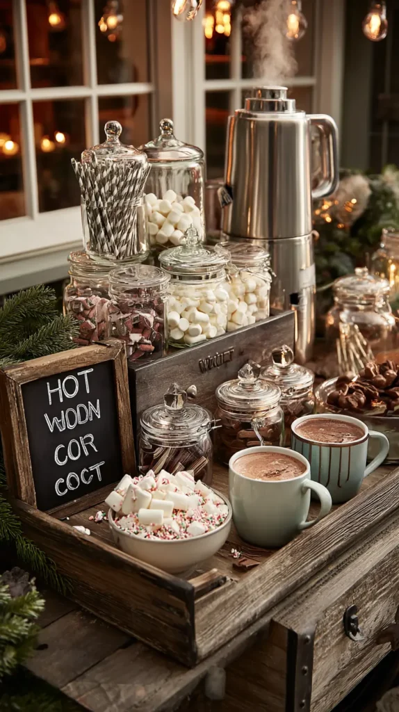 The Interactive Hot Cocoa Bar Cart