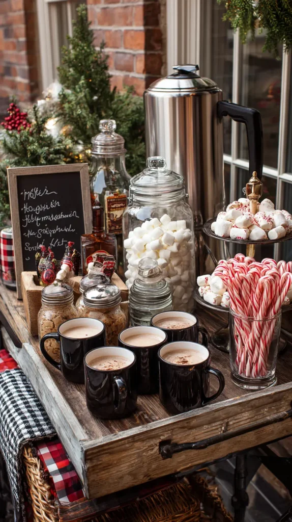 The Interactive Hot Cocoa Bar Cart