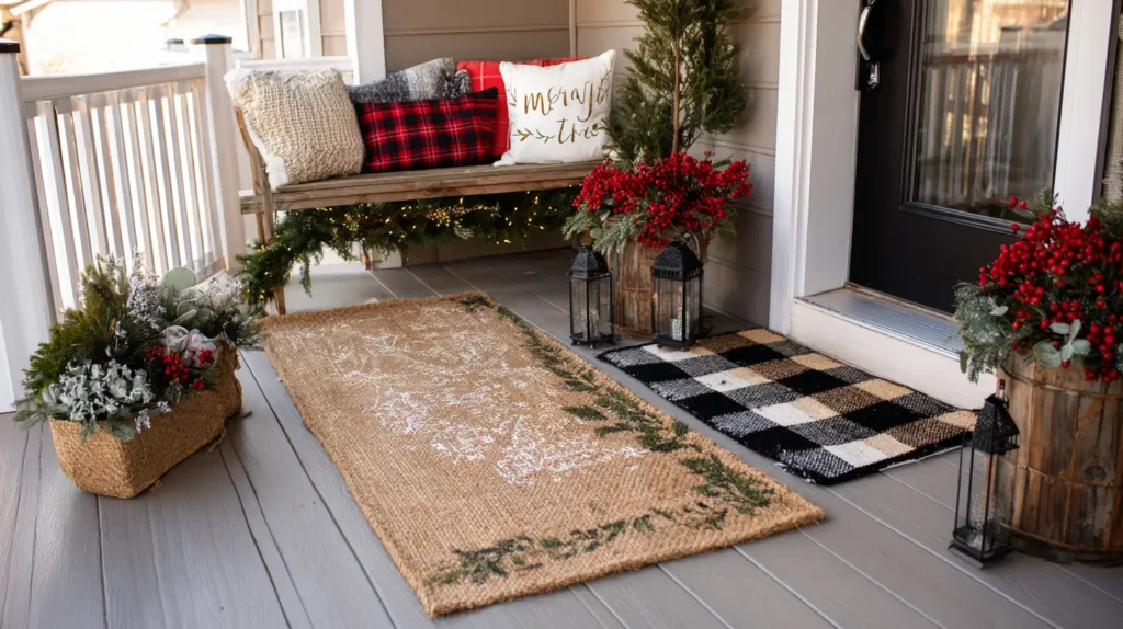 The Layered & Festive Welcome Mat