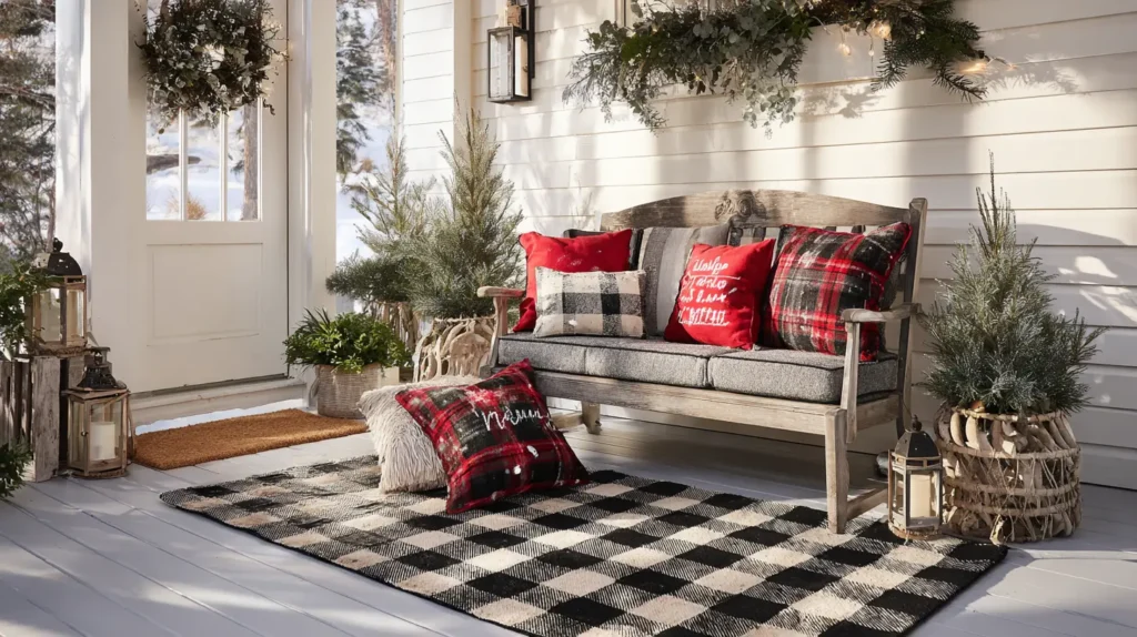 The Layered & Festive Welcome Mat