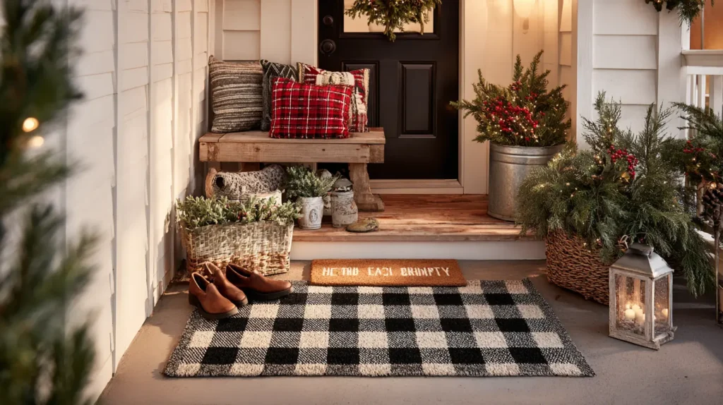 The Layered & Festive Welcome Mat