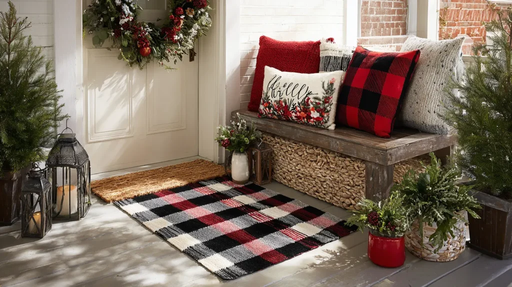 The Layered & Festive Welcome Mat