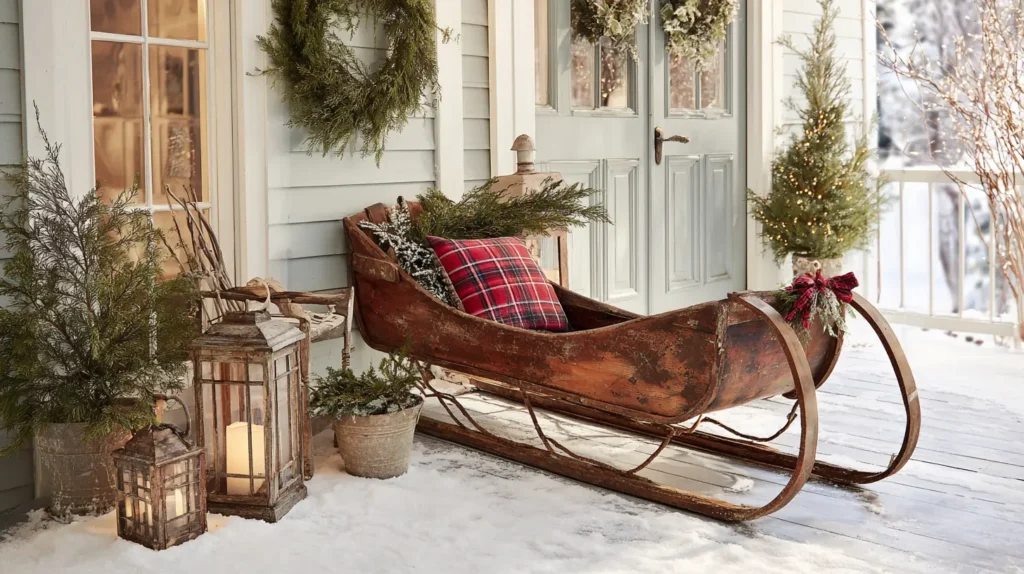 The Nostalgic Vintage Sled Display