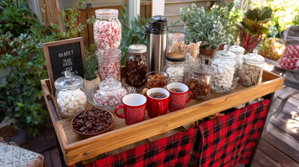 The Warm-Up Station A Hot Cocoa Bar Cart