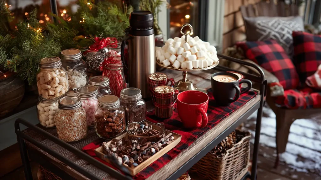 The Warm-Up Station A Hot Cocoa Bar Cart