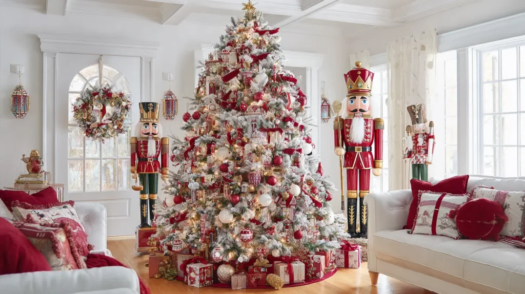 Traditional Nutcracker and Toy Shop Christmas Tree