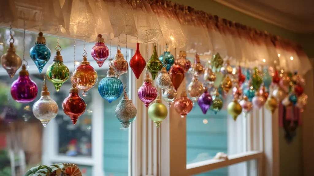 Vintage Glass Ornament Valances