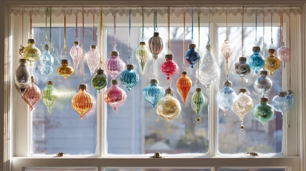 Vintage Glass Ornament Valances