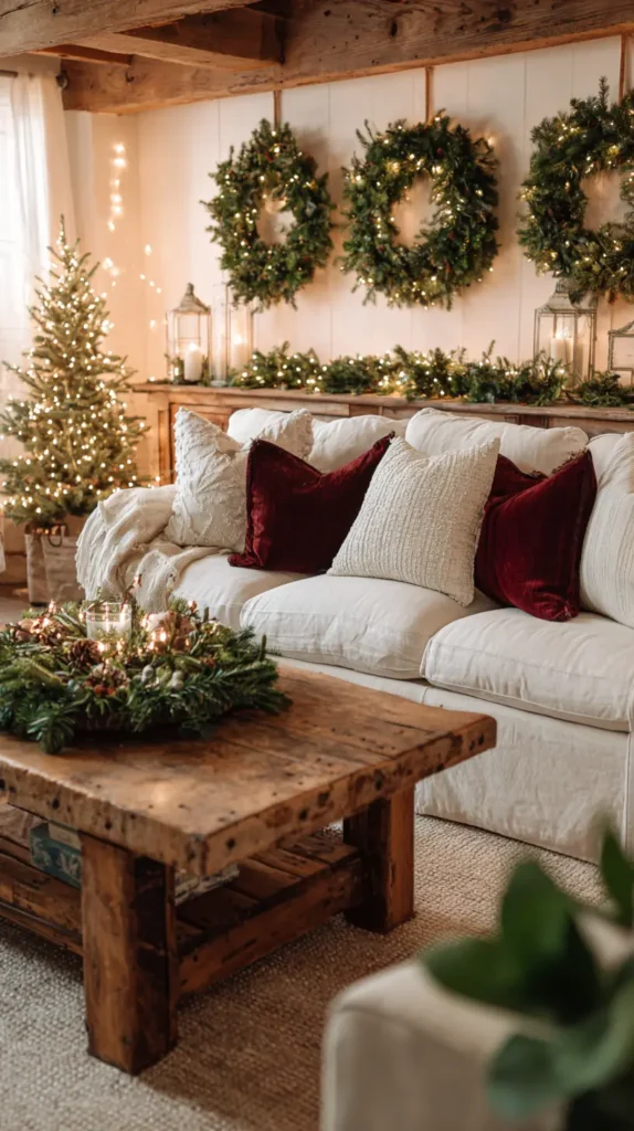 Wall-Mounted Wreath Displays to Save Floor Space