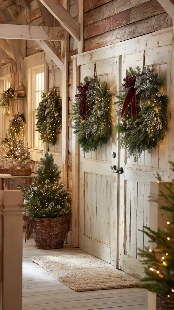 Wall-Mounted Wreath Displays to Save Floor Space