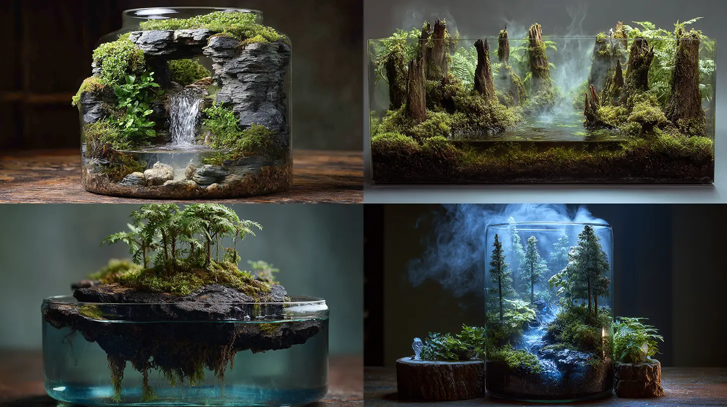 Water Stream and Forest Terrarium Ideas