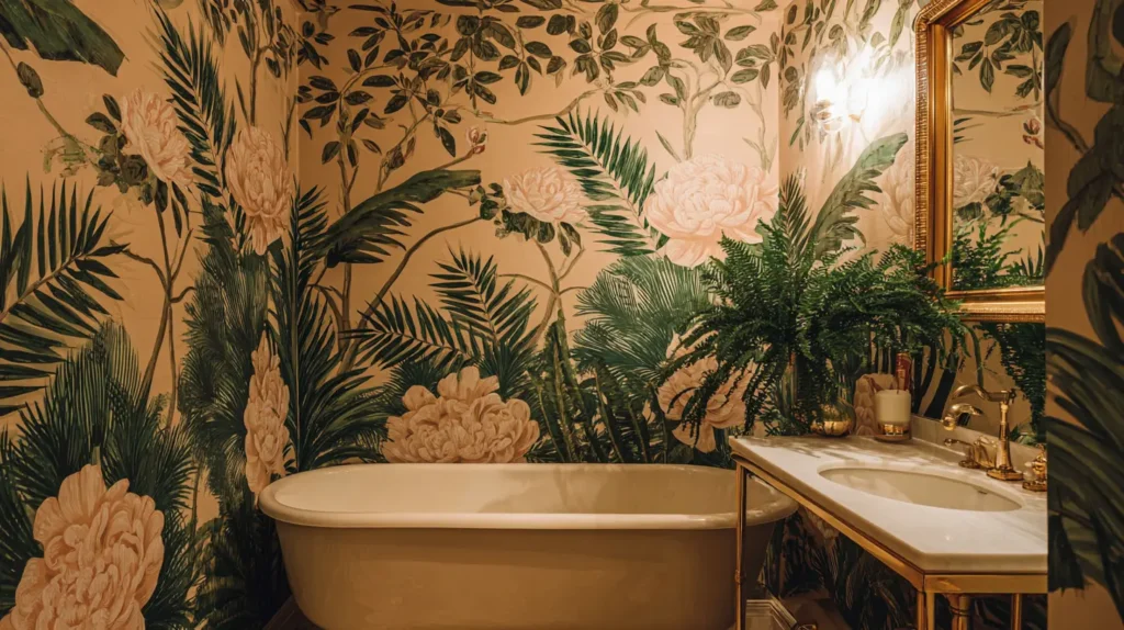 Whimsical Botanical and Floral Wallpaper