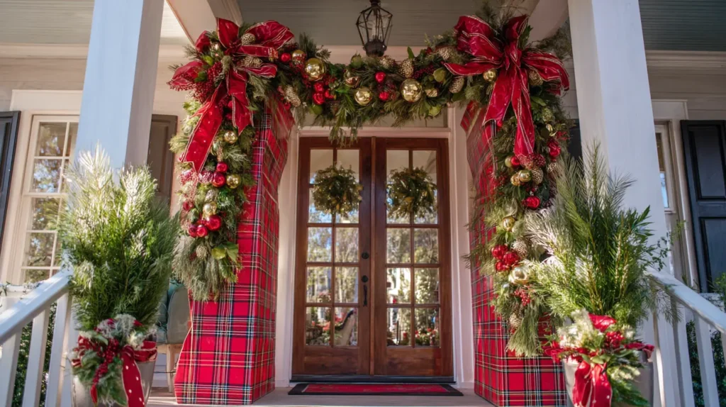 Wrapping the Front Door Like a Giant Gift