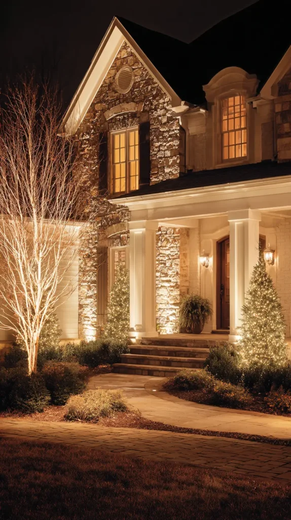 Architectural Uplighting for Columns, Bushes, and Home Features