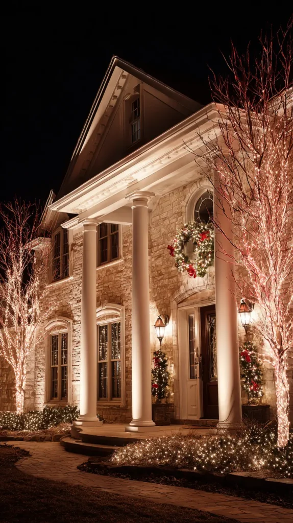 Architectural Uplighting for Columns, Bushes, and Home Features