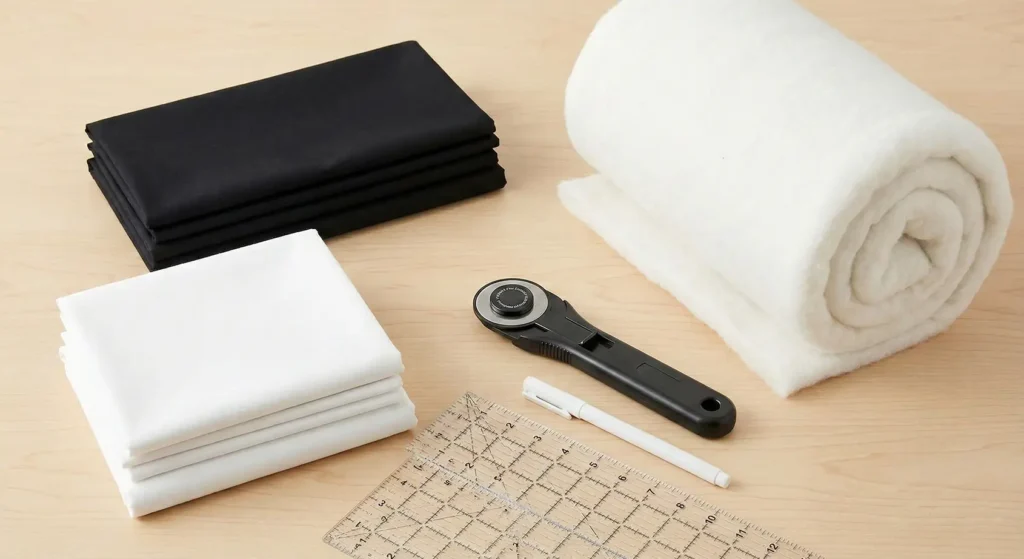 Aztec and Tribal Print Black and White Quilts