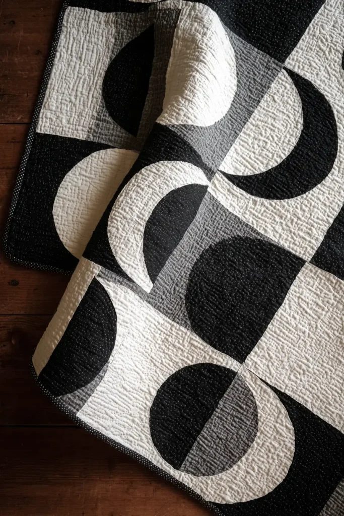 Black and White Boho Quilt Patterns for Relaxed Living Spaces