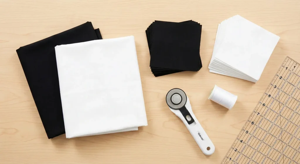 Black and White Modern Farmhouse Quilt Patterns for Bold Contrast