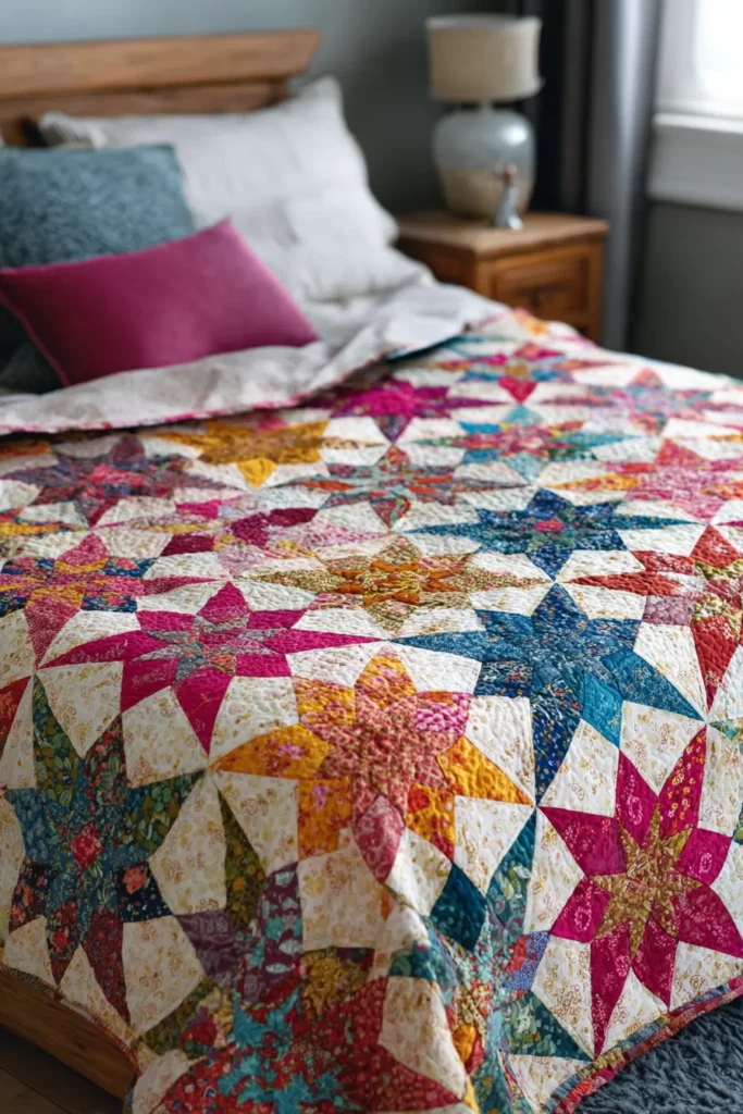 Bohemian Whimsical Star Quilt Designs