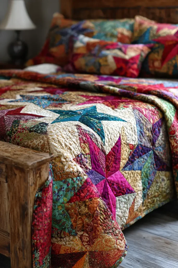 Bohemian Whimsical Star Quilt Designs