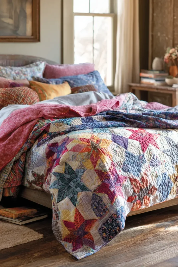 Bohemian Whimsical Star Quilt Designs