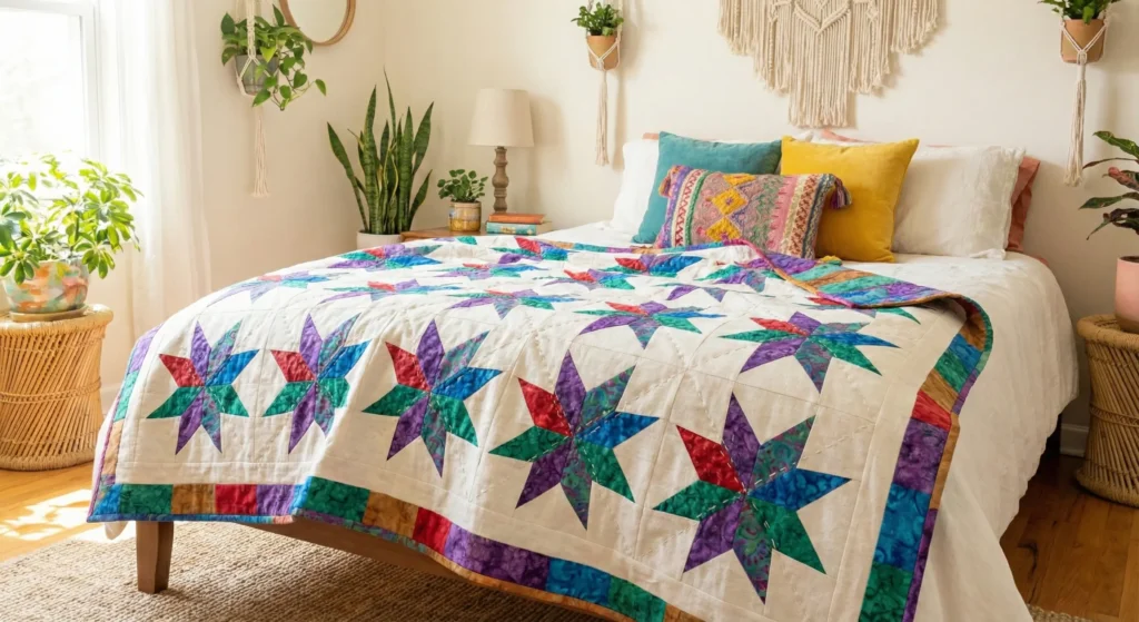 Bohemian Whimsical Star Quilt Designs