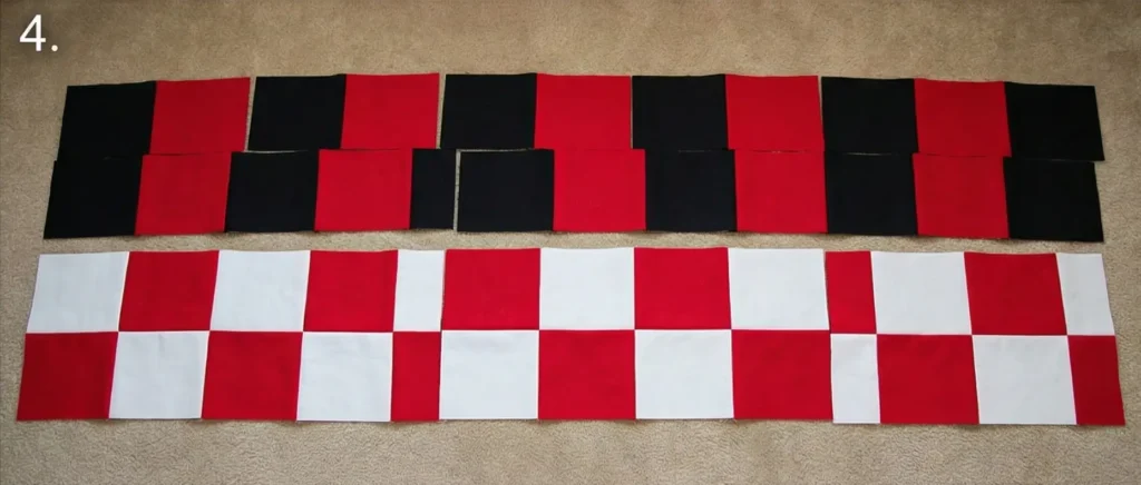 Bold Buffalo Check Red, Black, and White Bed Quilts - Plaid Bedspreads