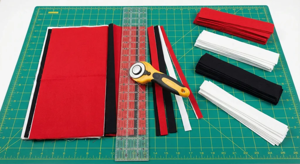 Bold Red, Black, and White Stripe Quilts for Modern Beds