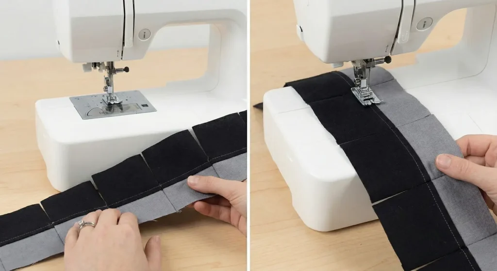 Buffalo Check Black and White Throw Quilt for Sofa