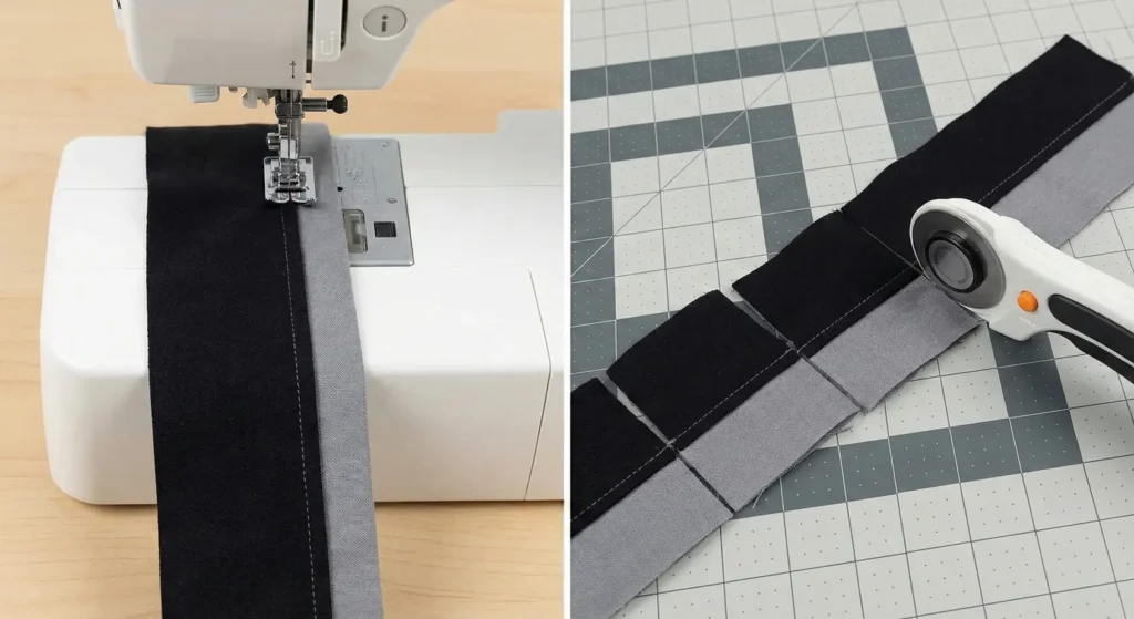 Buffalo Check Black and White Throw Quilt for Sofa