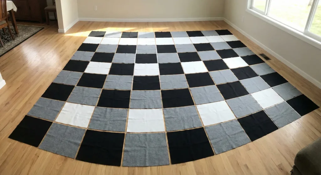 Classic Black and White Buffalo Check Bedspreads