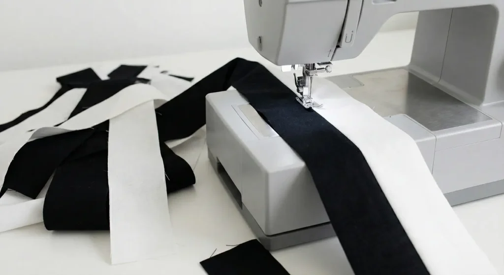 Classic Black and White Patchwork Quilt for Beds and Guest Rooms