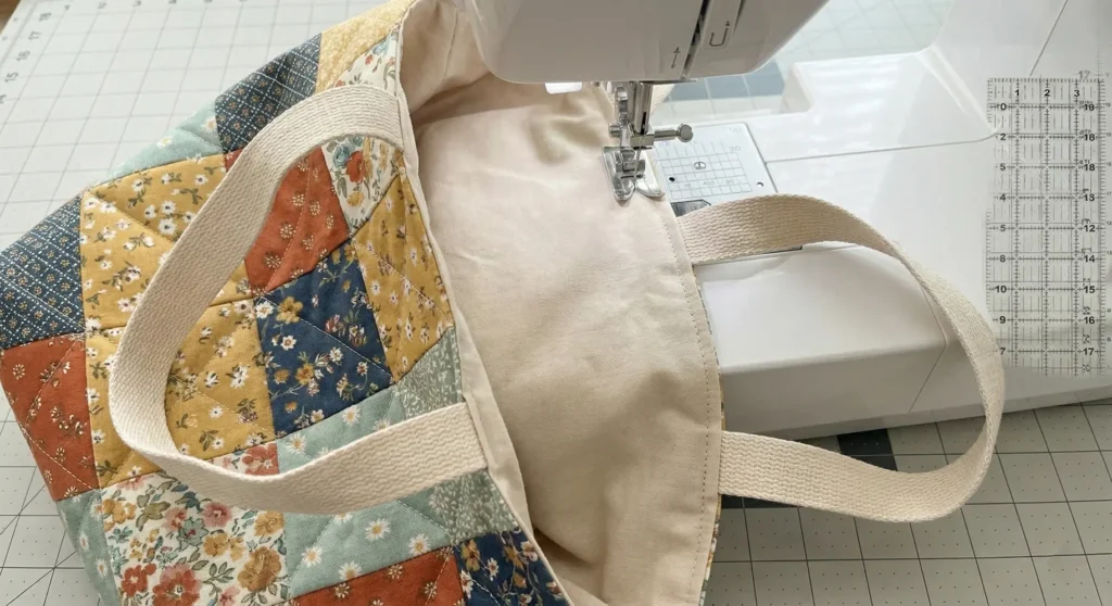 Classic Patchwork Quilted Tote Bag Pattern