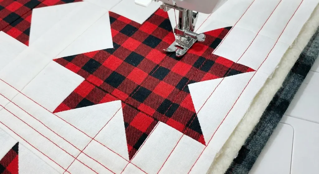 Classic Red, Black, and White Patchwork Quilts for Cozy Bedrooms