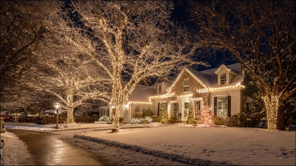 Classic Warm White C9 Roofline Lights for a Timeless Glow