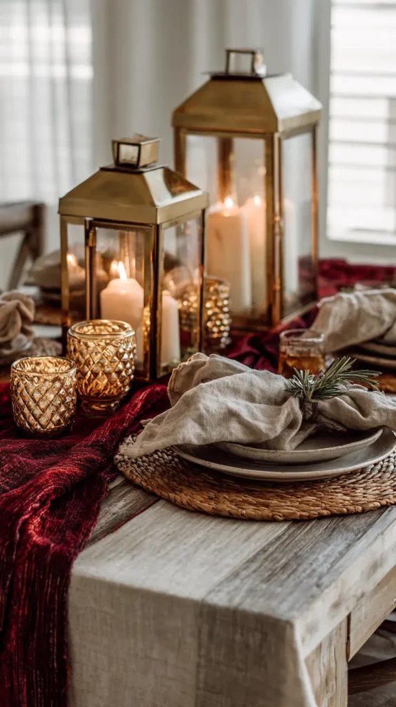 Create an Intimate Holiday Tablescape with Layered Textures and Linens
