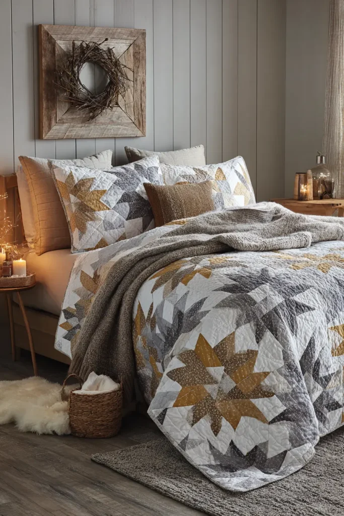 Easy DIY Eight-Point Star Quilt Tutorial