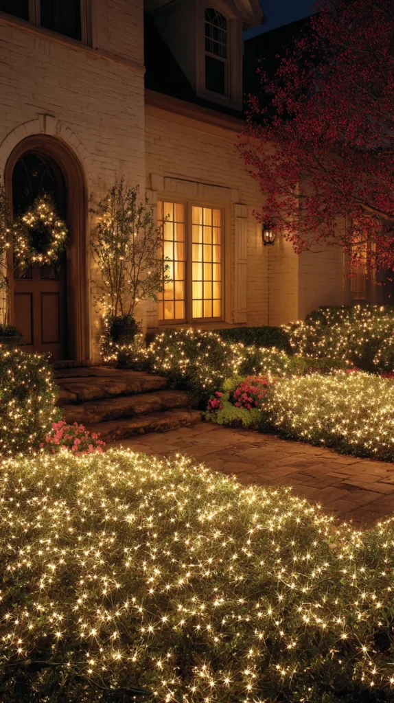 Easy Net Lights for Bushes, Hedges, and Garden Shrubs